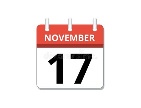 November 17th Calendar